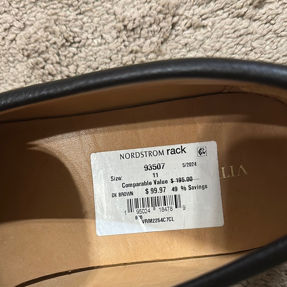 Brown Leather Slip-On Loafers - Picture 3 of 4